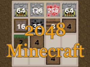 2048 Minecraft: Free Online Game with Mobs and Tools