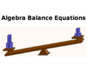 Algebra Balance Equations Game