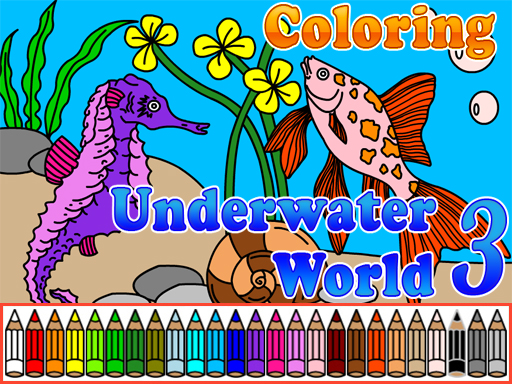 Coloring Underwater World 3: Free Online Game