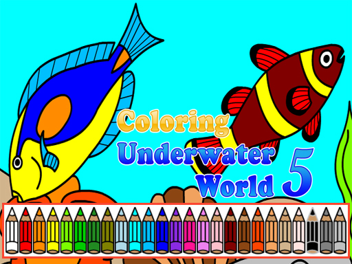 Coloring Underwater World 5: Free Online Coloring Game