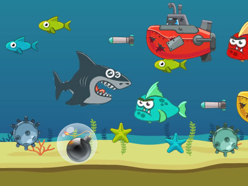 Crazy Shark Game: Survive in the War Zone