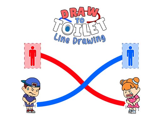 Draw to Toilet: Line Drawing Game - A Fun Puzzle for Kids