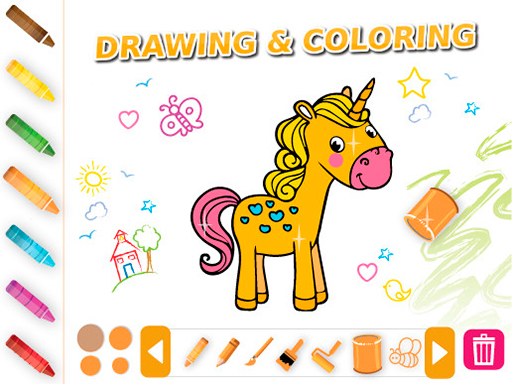 Drawing Coloring Animals: Free Online Game for Kids