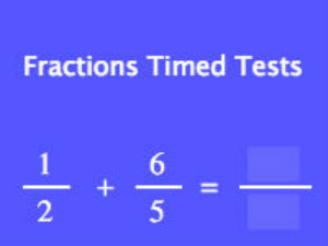 Fractions Timed Tests Online