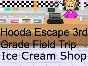 Hooda Escape 3rd Grade Field Trip Ice Cream Shop Online Game