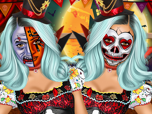 Kylie Jenner Halloween Face Art Game - Free Online