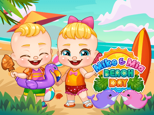 Mike and Mia Beach Day: Fun-Filled Beach Activities | Friv