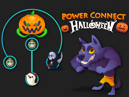 Power Connect Halloween: Free Online Puzzle Game