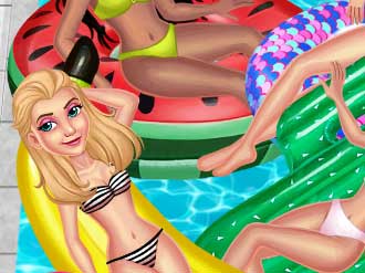 Play Princess Pool Party Floats Free Online