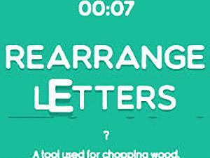 Rearrange Letters to Form Words Game